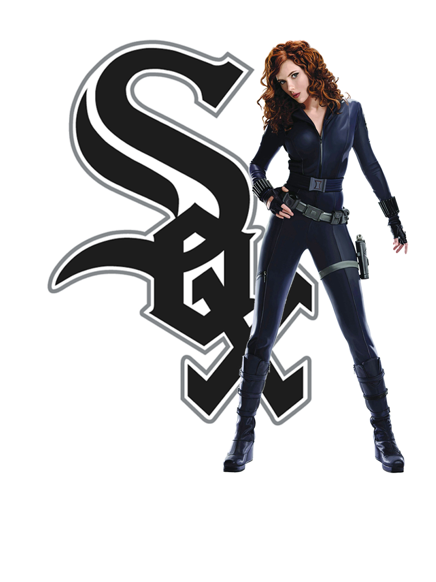 Chicago White Sox Black Widow Logo vinyl decal